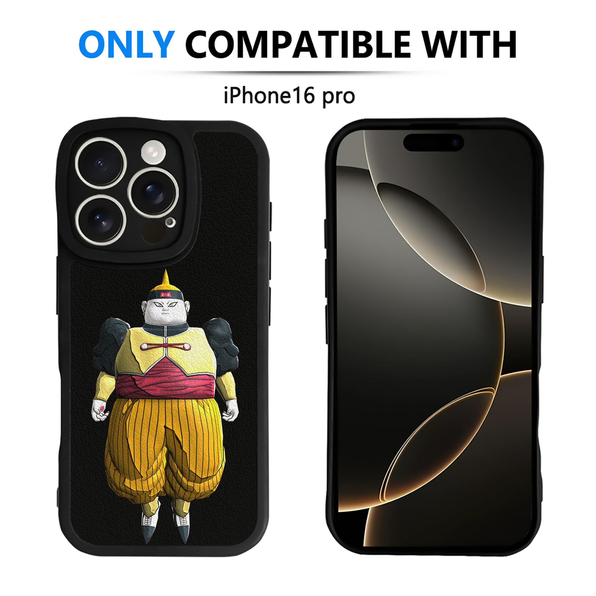 （画像用） ドラゴンボール DRAGON BALL 【iPhone 16シリーズ対応】シリコンスマホケース（レザー調） 材質：シリコン